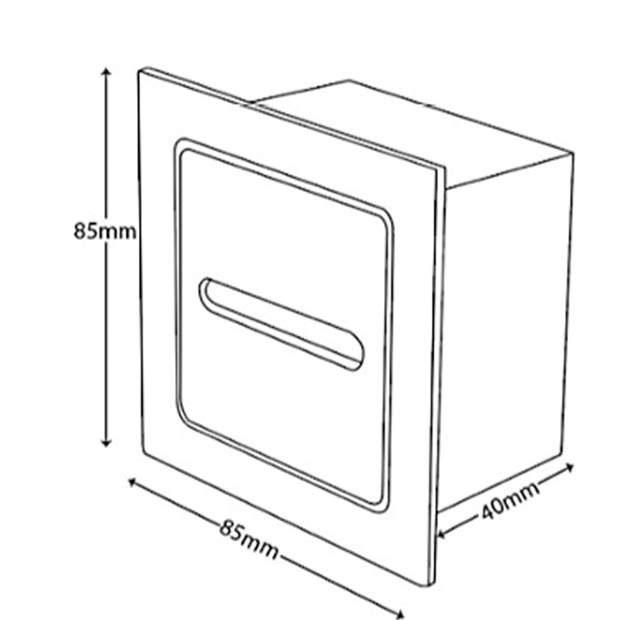 ANKUR MODERN STEP LIGHT 3W RECESSED INDOOR STAIRCASE BLACK LIGHT