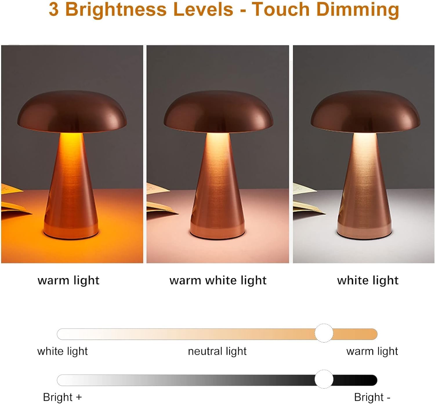 ANKUR UNPLUGGED ZEN LUME WIRELESS MUSHROOM SHAPED TABLE LAMP