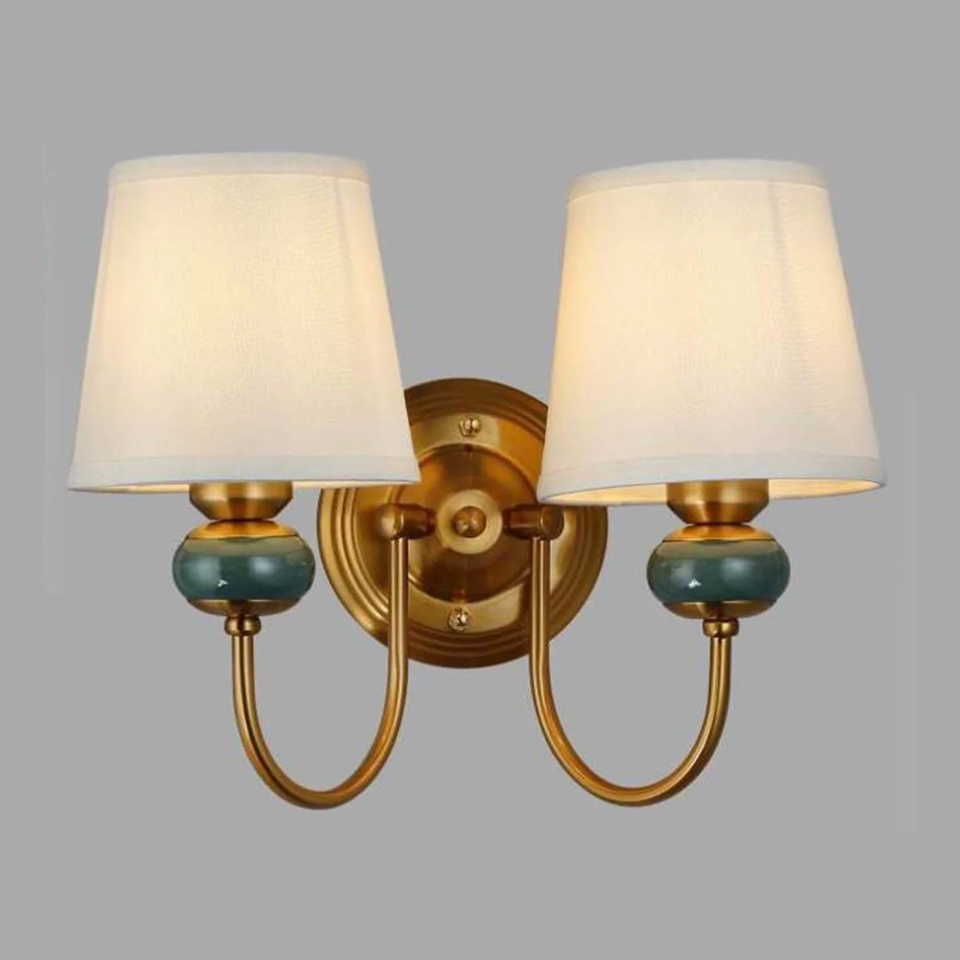 ANKUR LUMAFLARE BLOSSOM FABRIC SHADE WALL LIGHT