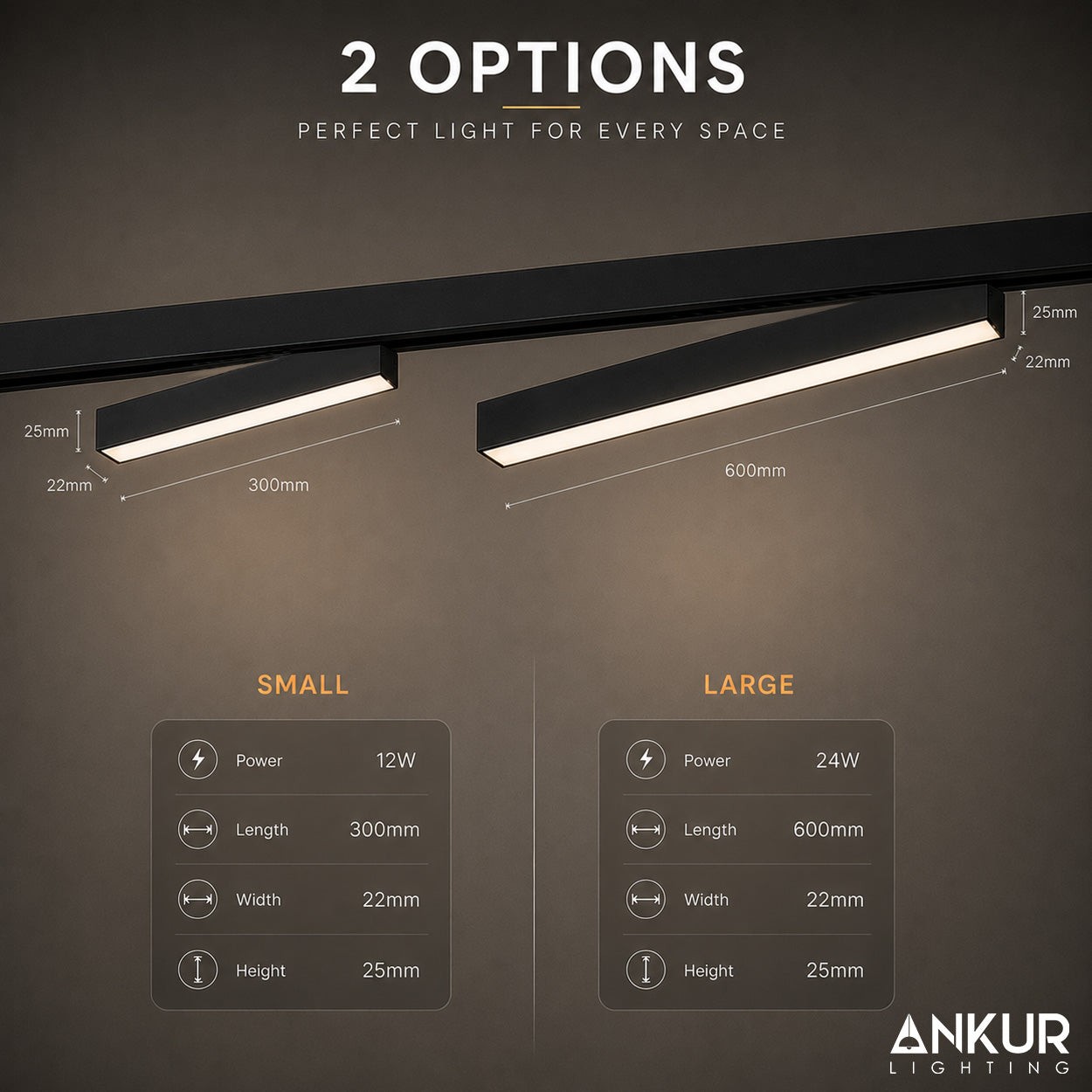 ANKUR 20MM ECO STANDARD MAGNETIC LINEAR DIFFUSED PROFILE LED LIGHT
