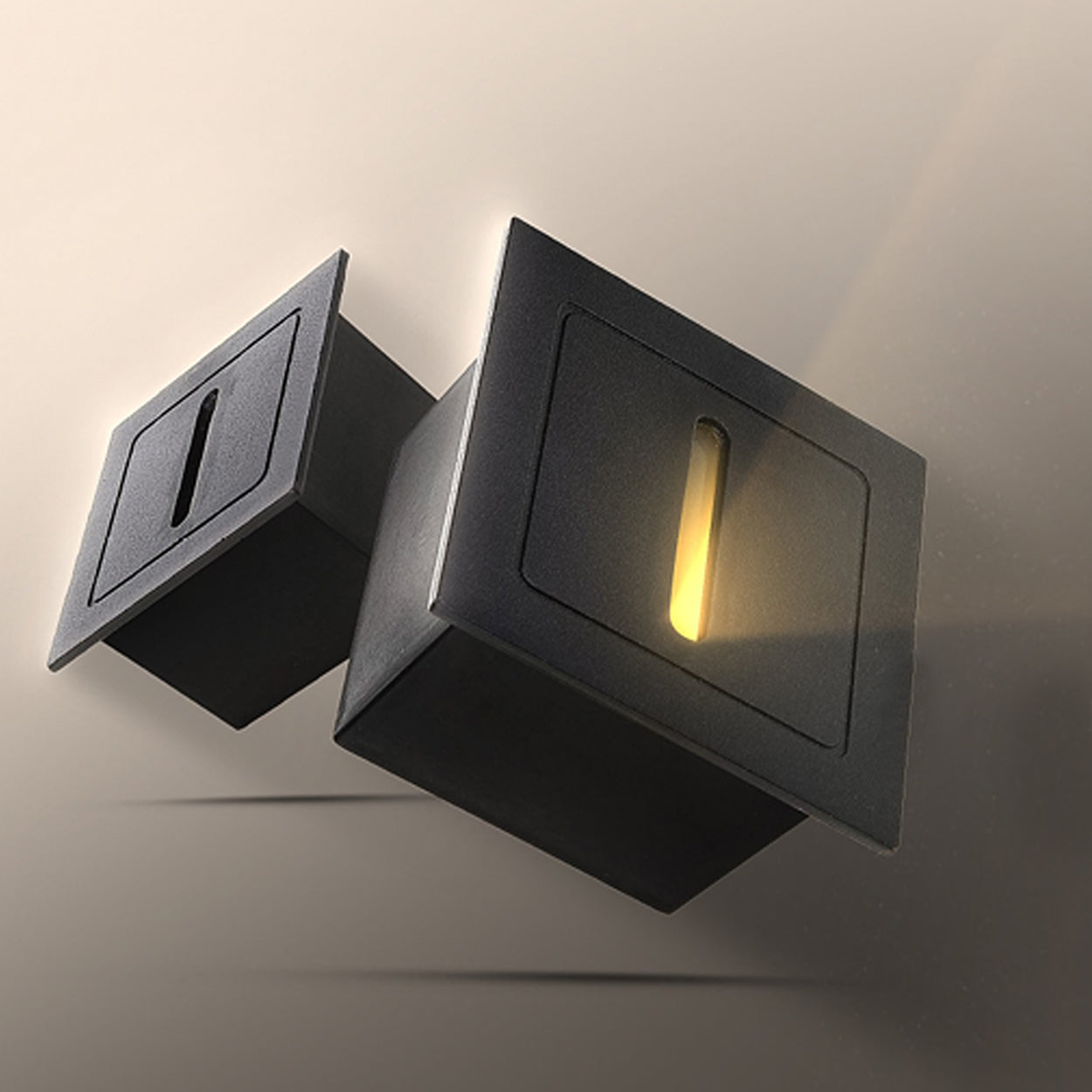 ANKUR MODERN STEP LIGHT 3W RECESSED INDOOR STAIRCASE BLACK LIGHT