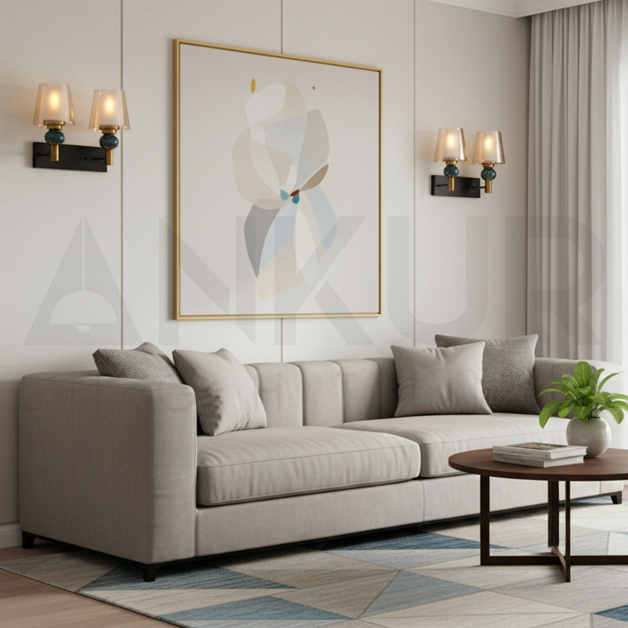 ANKUR SIREN VINTAGE ANTIQUE BRASS FINISH WALL LIGHT FOR HOME LIGHTING