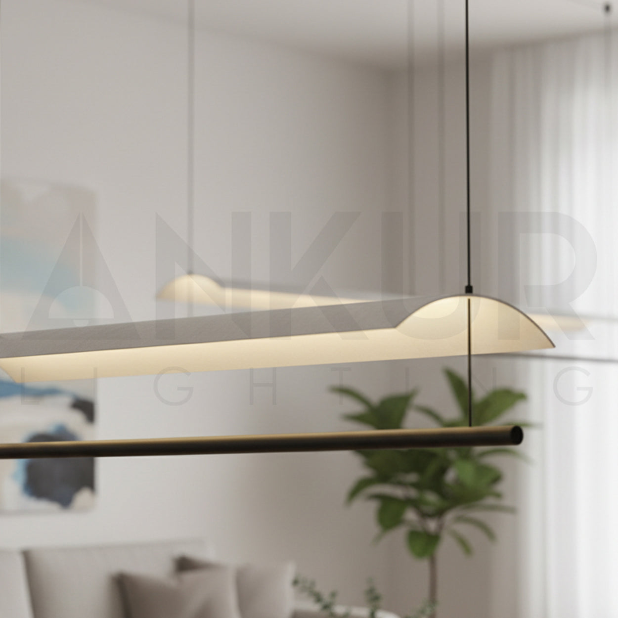 ANKUR GALLEGGI MATT WHITE FINISH HANGING LIGHT