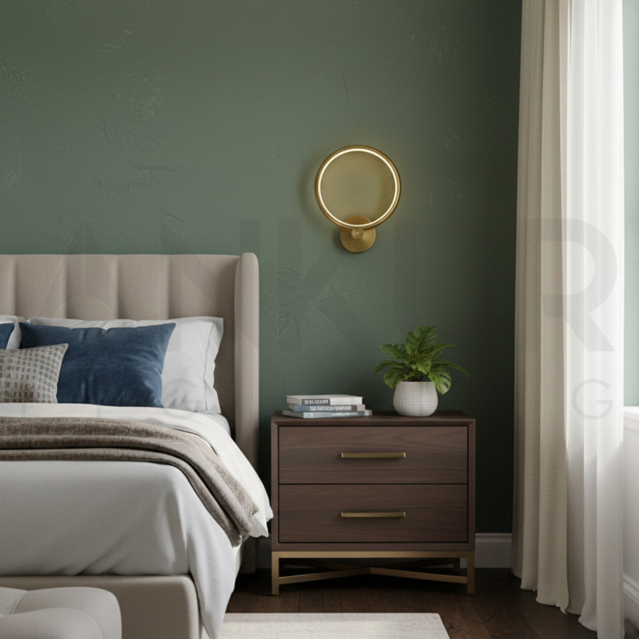 ANKUR LATUS SINGLE HOOP LED WALL LIGHT