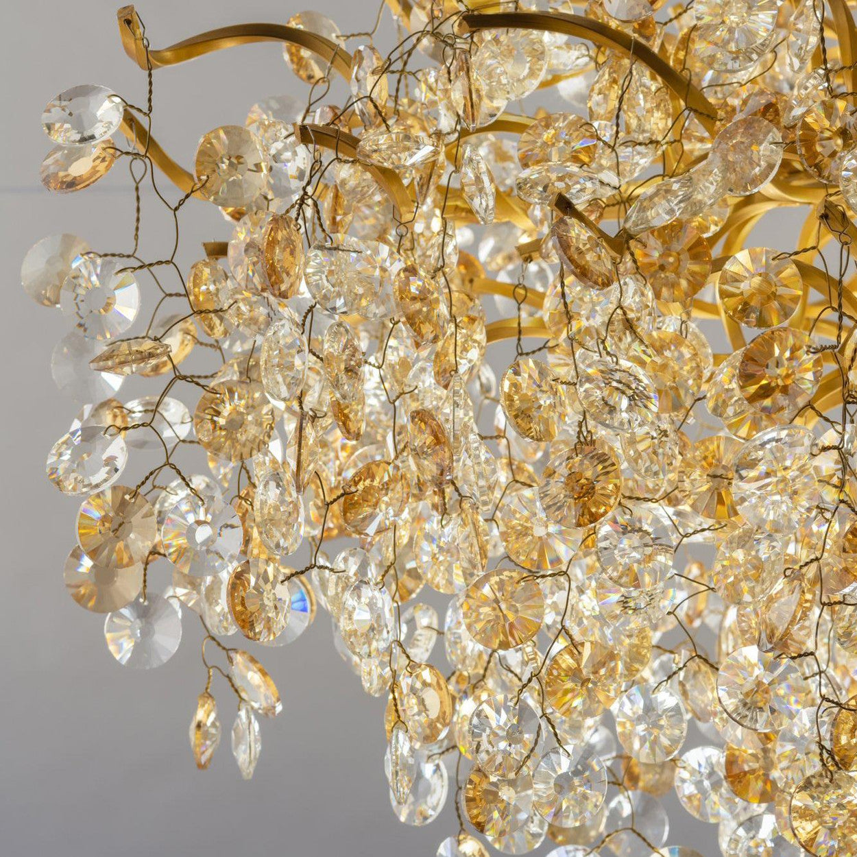 ANKUR RECTANGLE BLOOM CONTEMPORARY CRYSTAL CHANDELIER