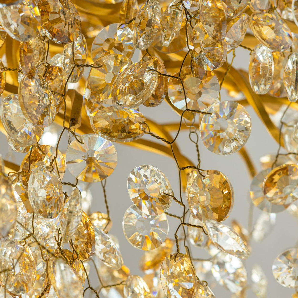 ANKUR RECTANGLE BLOOM CONTEMPORARY CRYSTAL CHANDELIER