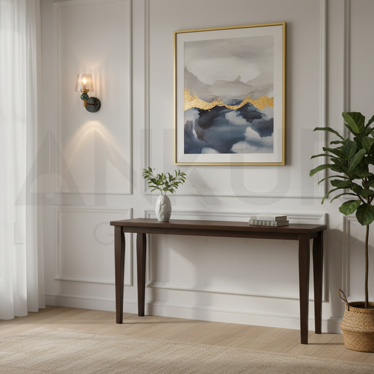 ANKUR SIREN VINTAGE ANTIQUE BRASS FINISH WALL LIGHT FOR HOME LIGHTING