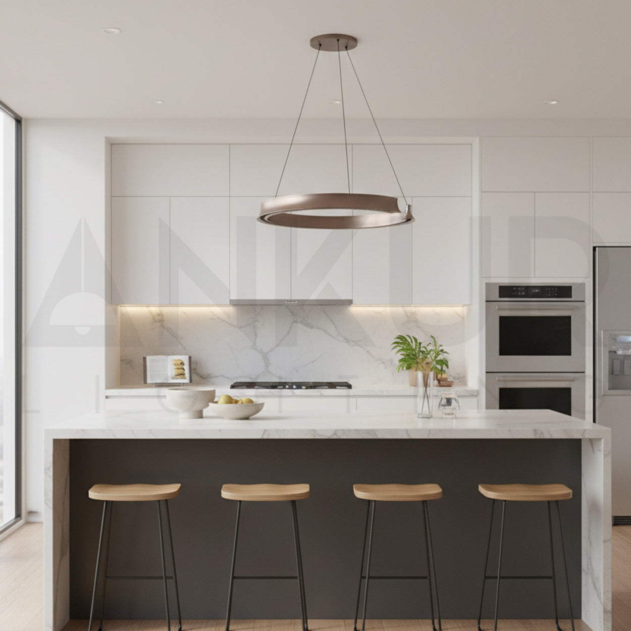 ANKUR LUMEA 3CCT LED WARM WHITE,COOL WHITE AND DAYLIGHT ALL THREE LED COLOUR IN ONE HANGING LIGHT