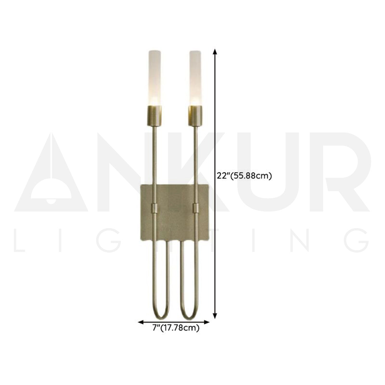 ANKUR ELARA TWIN RAYS METAL MODERN STYLISH WALL LIGHT FOR LUXURY HOMES