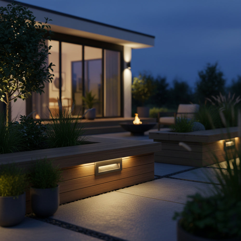 ANKUR TRACCIA RECTANGLE SHAPE STEP LIGHT FOR INDOOR AND OUTDOOR ...