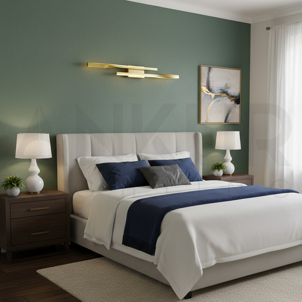 ANKUR RILIEVO DOUBLE TWISTED METAL LED WALL LIGHT