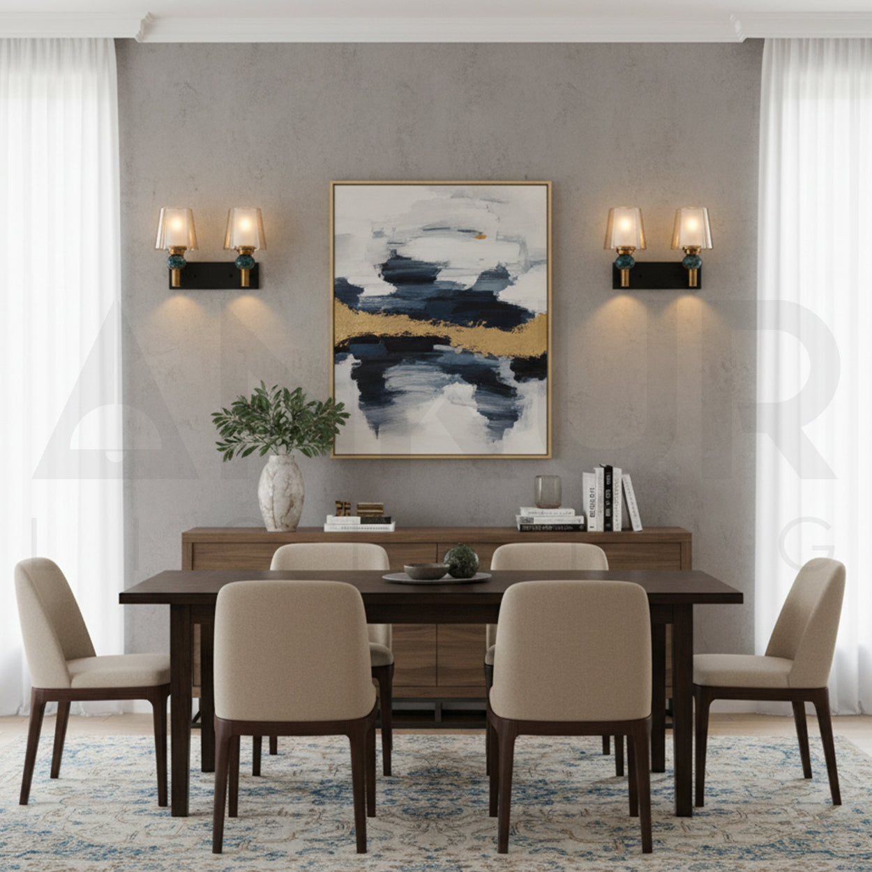 ANKUR SIREN VINTAGE ANTIQUE BRASS FINISH WALL LIGHT FOR HOME LIGHTING