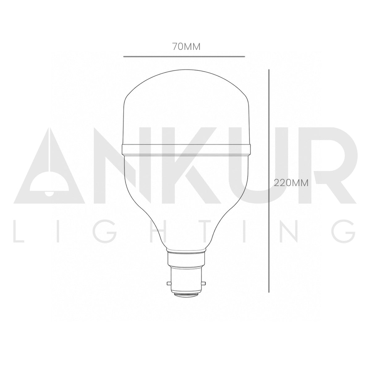 ANKUR 40W NATURAL WHITE B22 BULB | 4000K LED FOR INDOOR LIGHTING