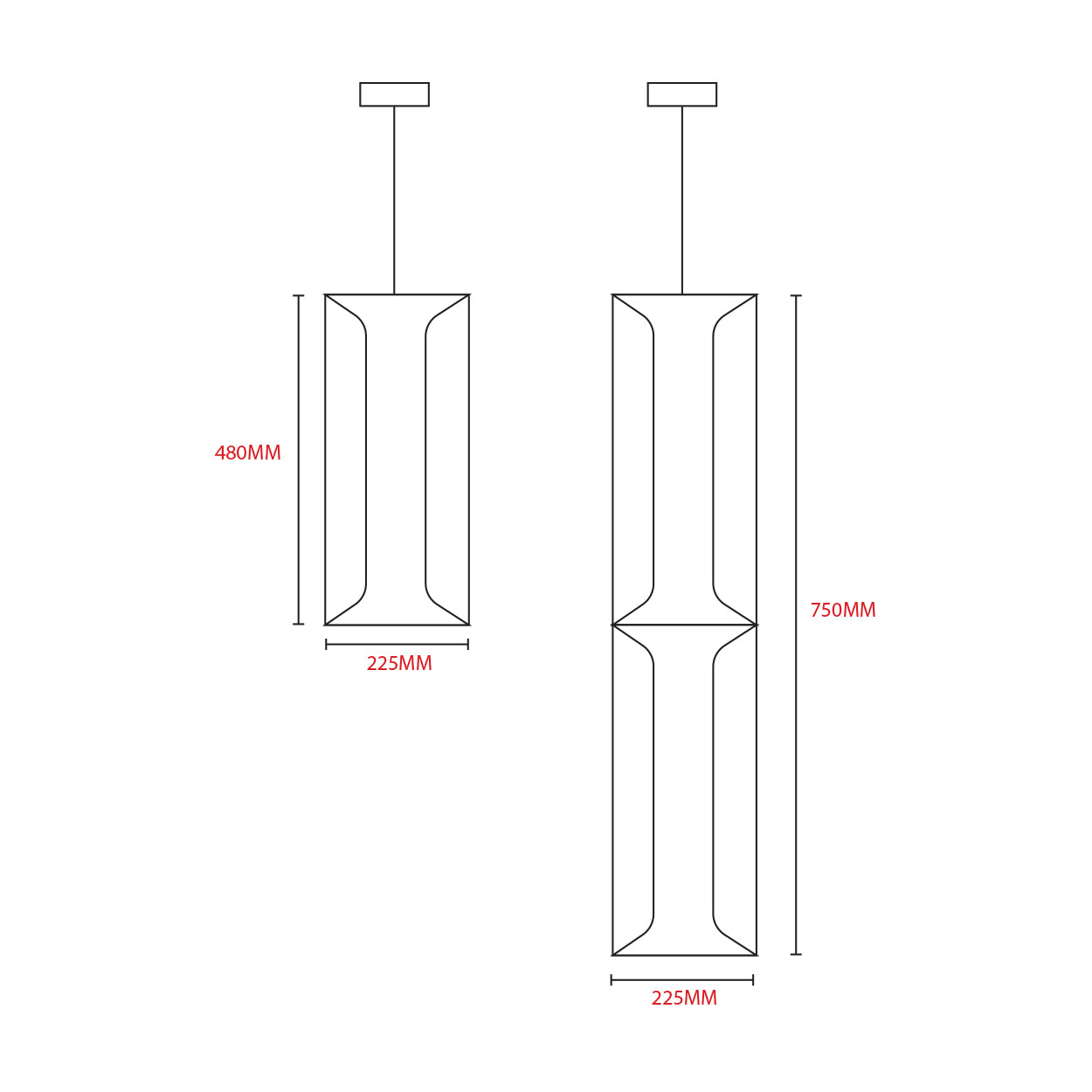 ANKUR CARLOTTA GLOW METAL AND GLASS LED HANGING LIGHT