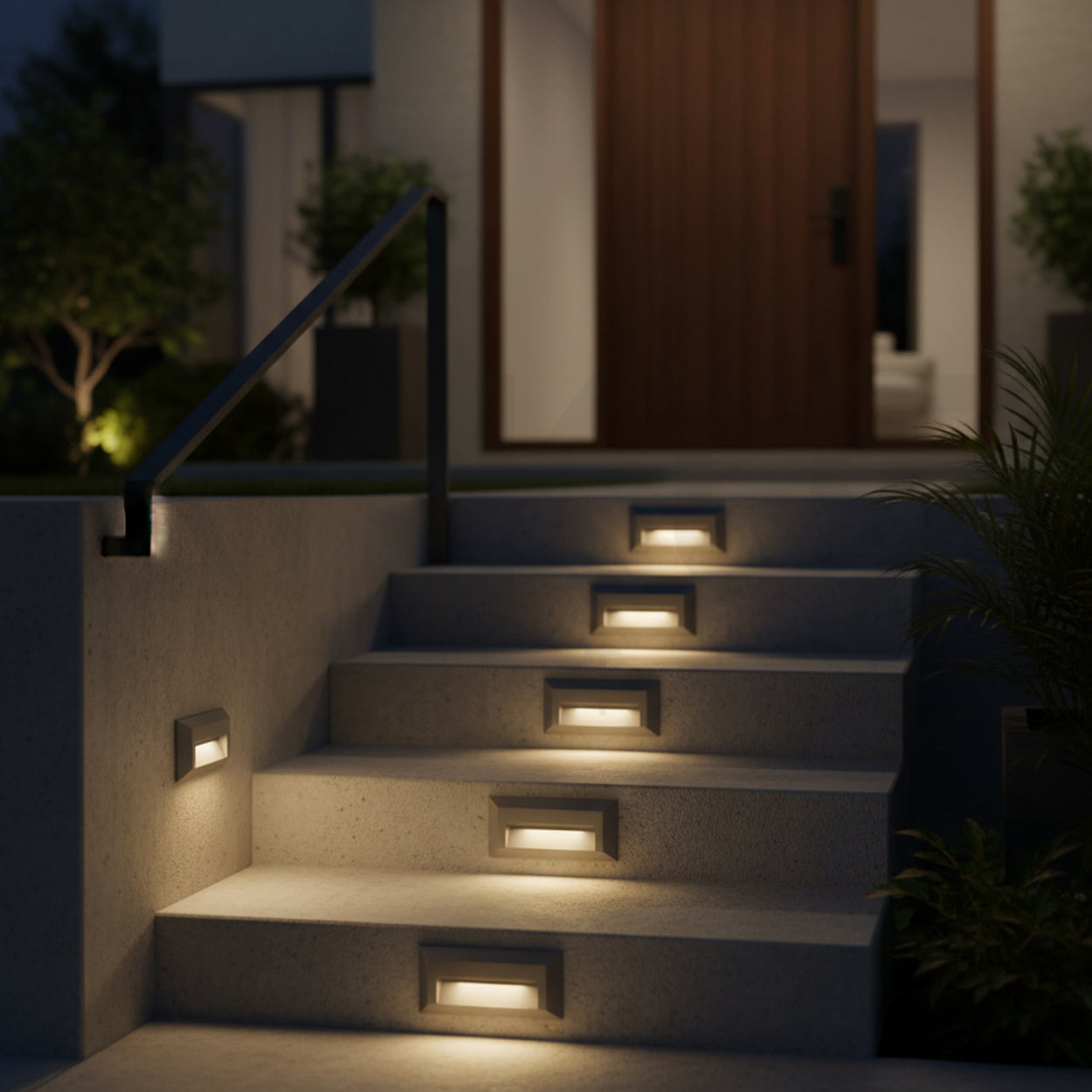 ANKUR OTTER RECTANGLE SHAPE STEP LIGHT FOR INDOOR AND OUTDOOR LIGHTING