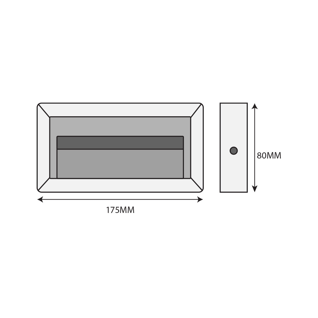 ANKUR OTTER RECTANGLE SHAPE STEP LIGHT FOR INDOOR AND OUTDOOR LIGHTING