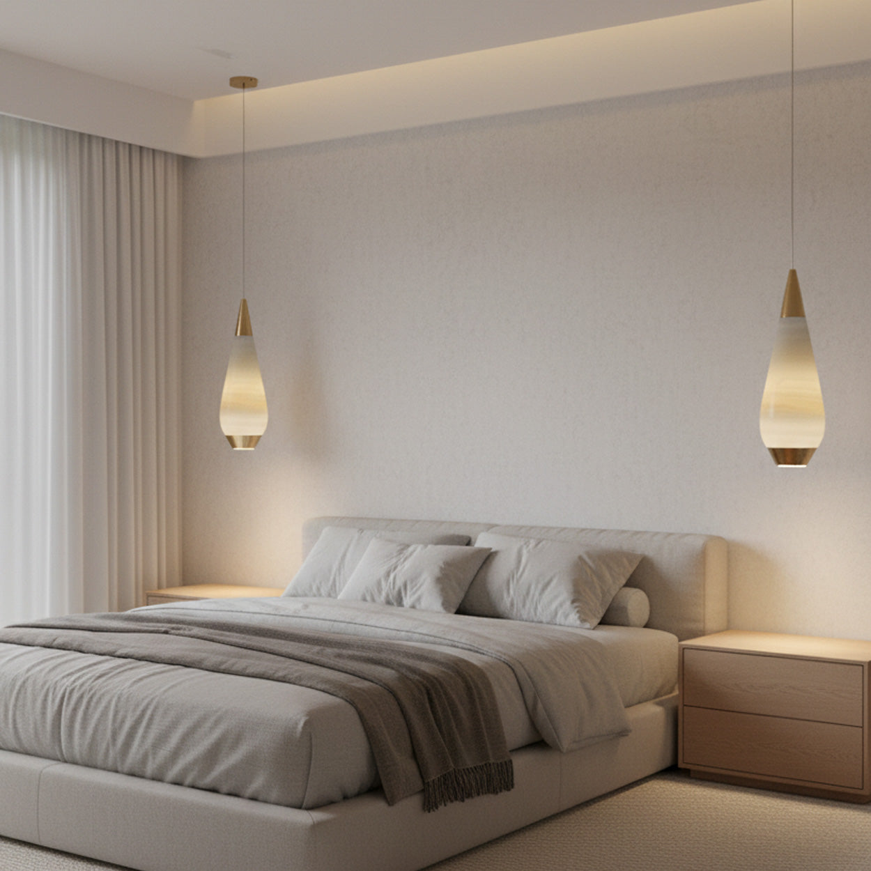 ANKUR PALAZZO ONYX MARBLE MODERN HANGING LIGHT