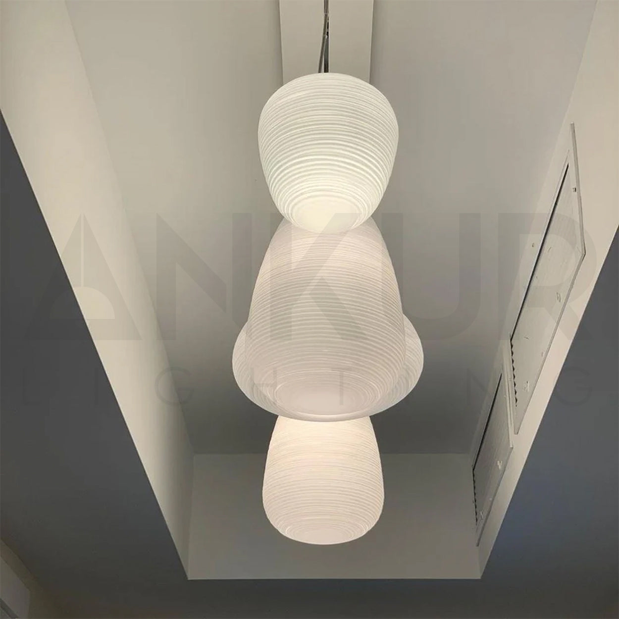 ANKUR CRAG RITUALS GLASS PENDANT LIGHT FOR RESTURANTS AND INDOOR LIGHTING