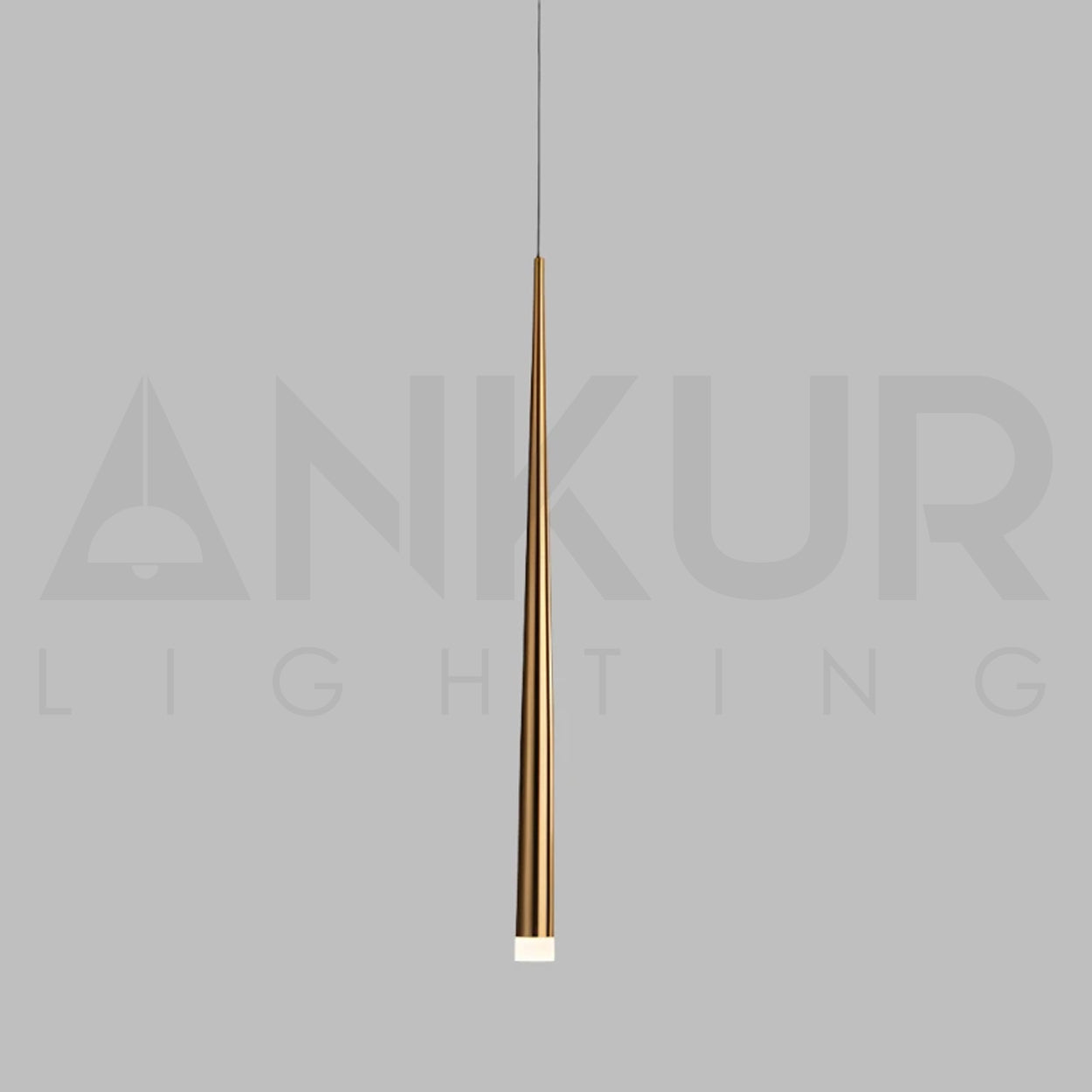 ANKUR STYX CONICAL PENDANT LIGHT FOR BEDROOM AND KITCHEN HANGING LIGHT - ROSE GOLD