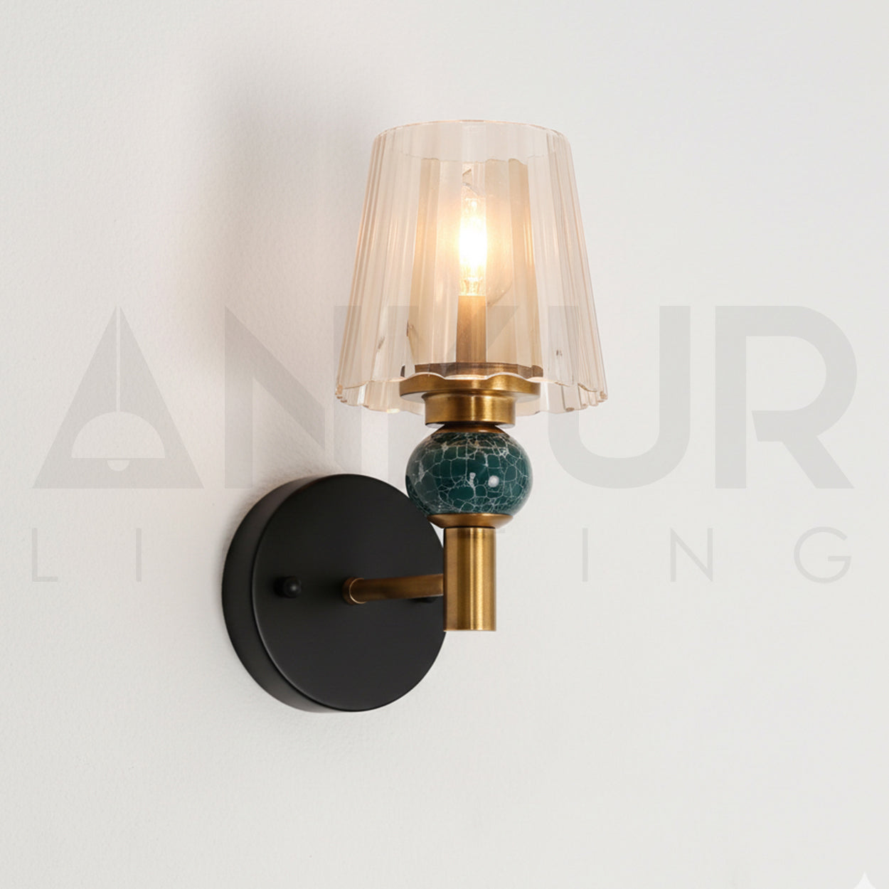 ANKUR SIREN VINTAGE ANTIQUE BRASS FINISH WALL LIGHT FOR HOME LIGHTING