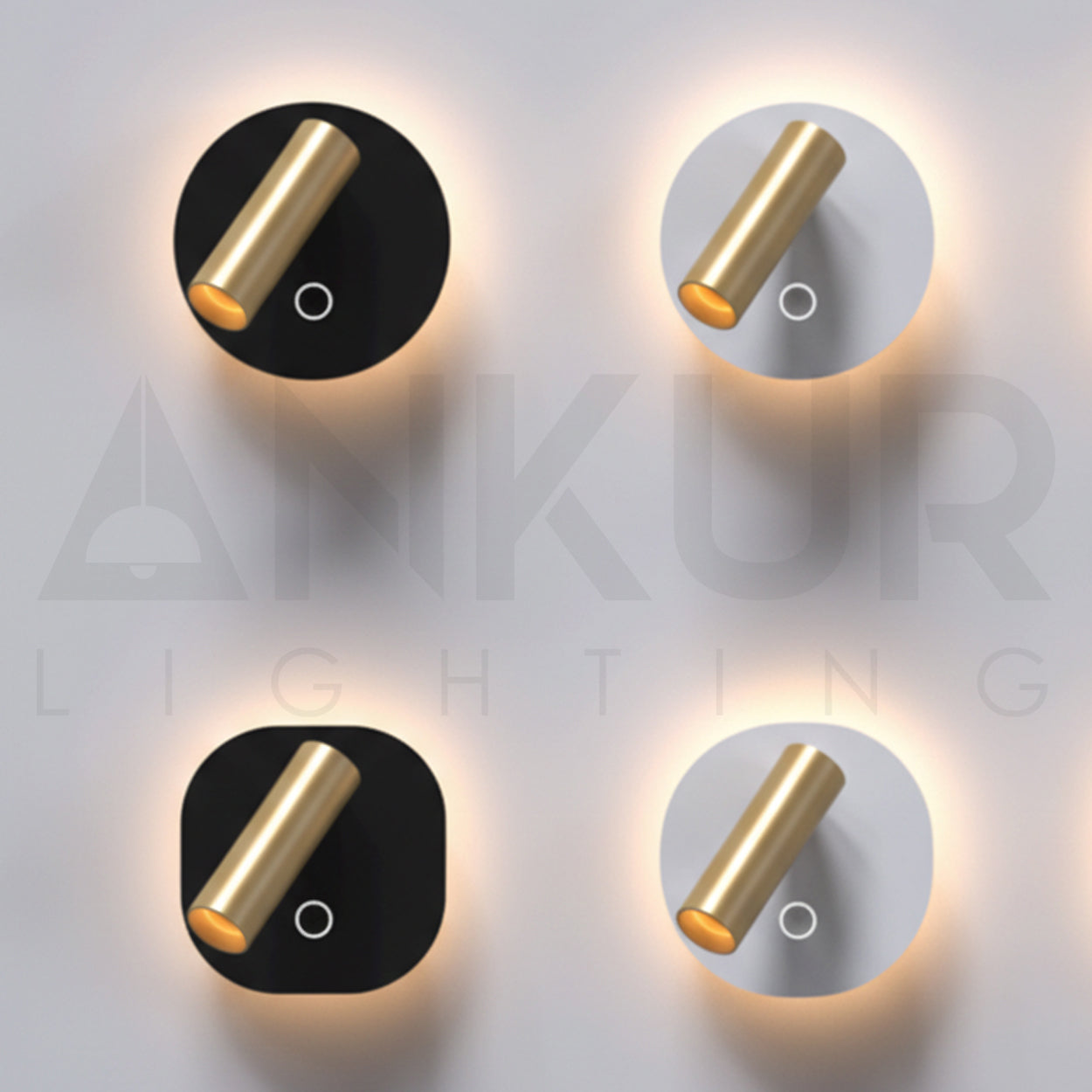 ANKUR AFFISSO KLEEN ROUND TOUCH DIMMING LED WALL LIGHT