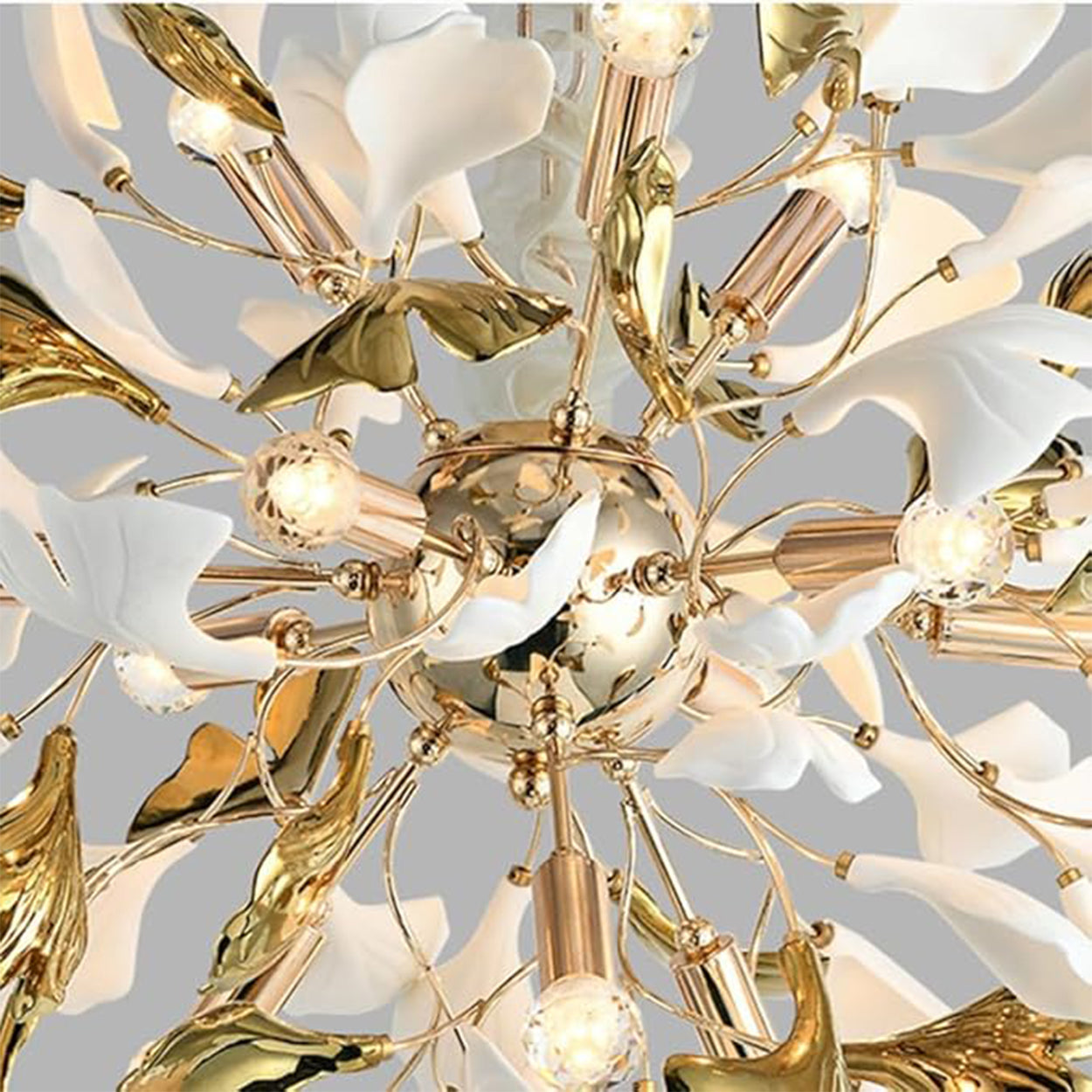 ANKUR FIORENZA CRYSTAL LEAF CHANDELIER