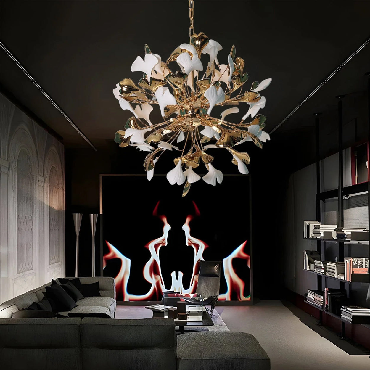ANKUR FIORENZA CRYSTAL LEAF CHANDELIER