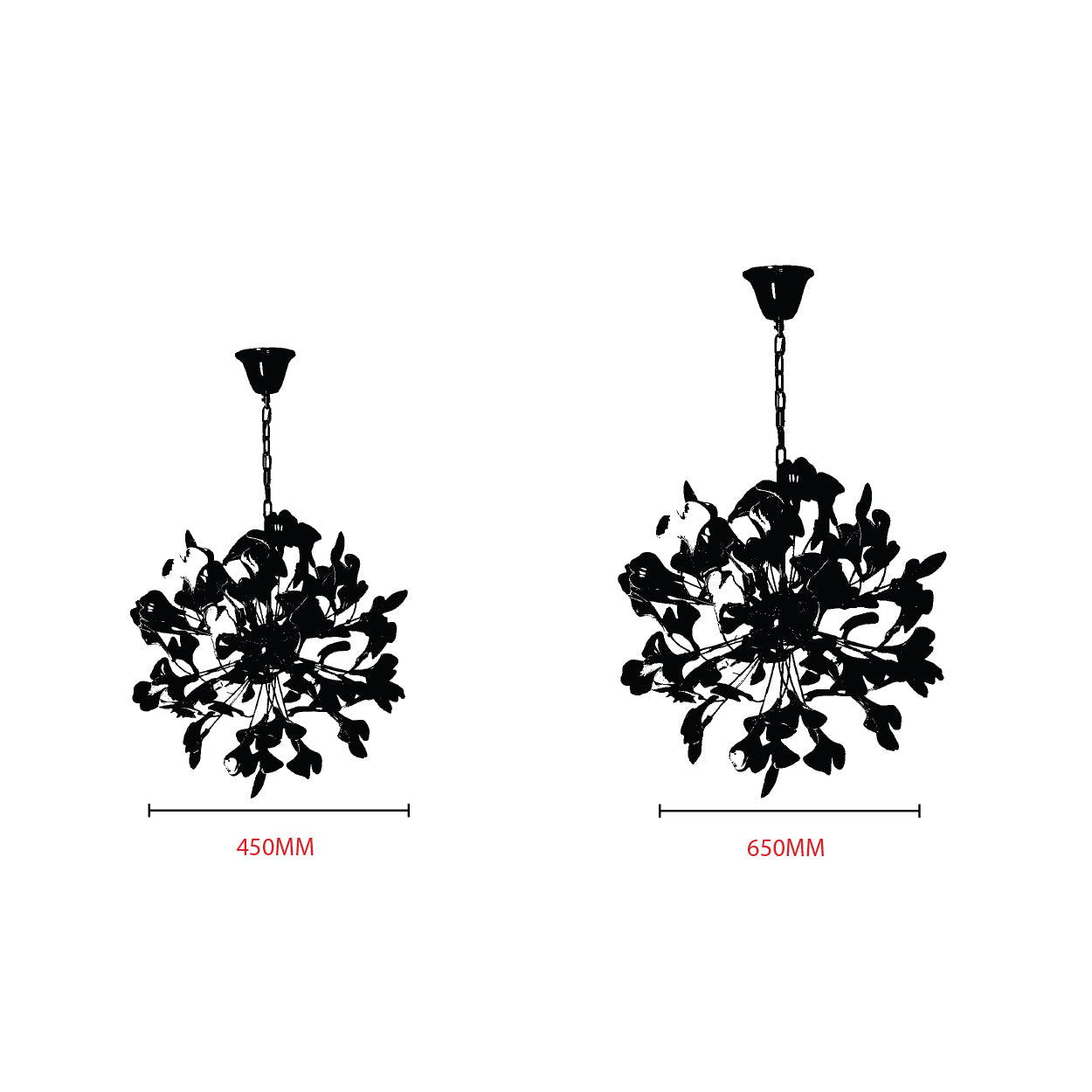 ANKUR FIORENZA CRYSTAL LEAF CHANDELIER