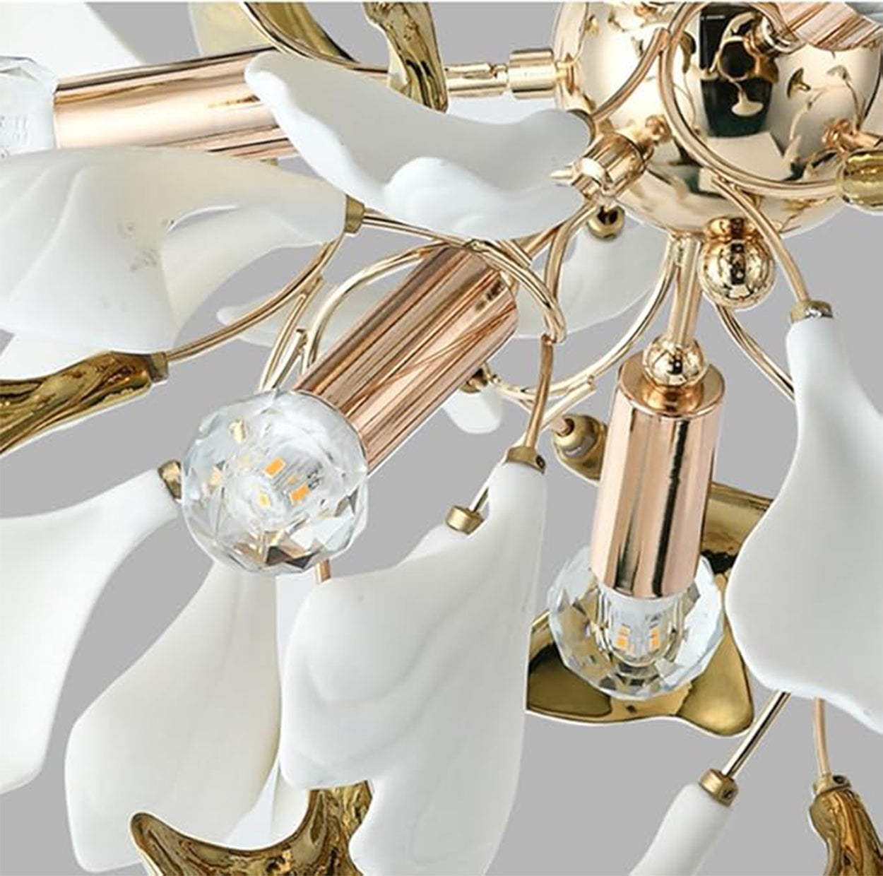 ANKUR FIORENZA CRYSTAL LEAF CHANDELIER