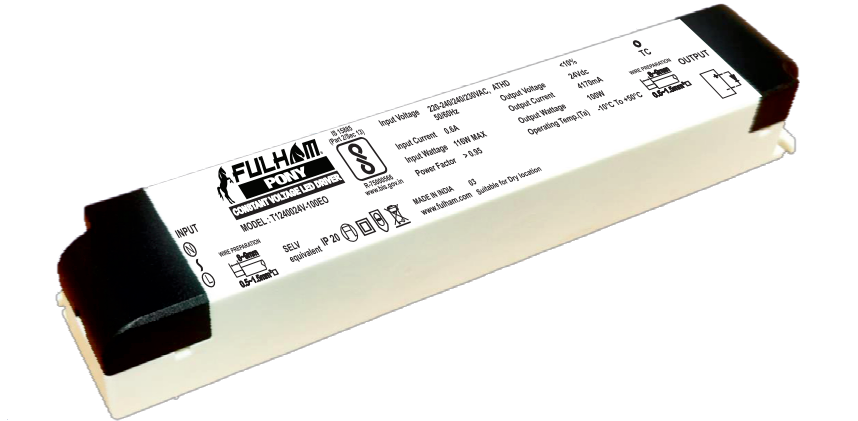 FULHAM 24V CONSTANT VOLTAGE INDOOR RATED LED DRIVER