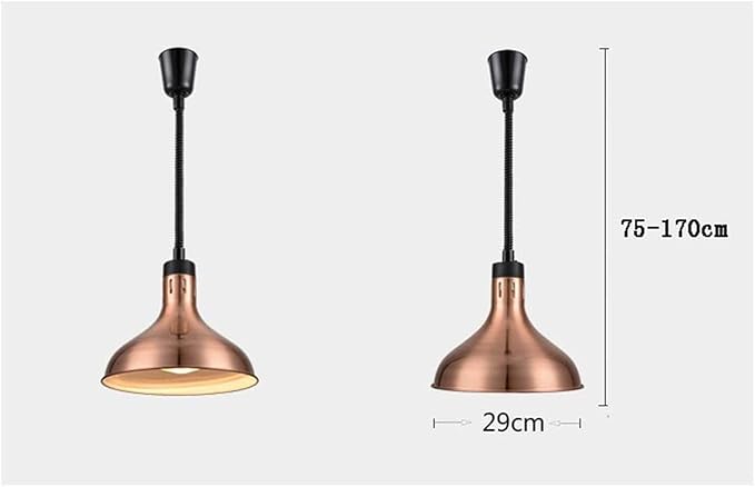 ANKUR ALPINE MODERN METAL HANGING HEAT LAMP | RESTAURANT & HOME LIGHTING WITH E27 BULB