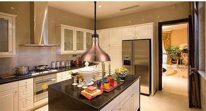 ANKUR ALPINE MODERN METAL HANGING HEAT LAMP | RESTAURANT & HOME LIGHTING WITH E27 BULB