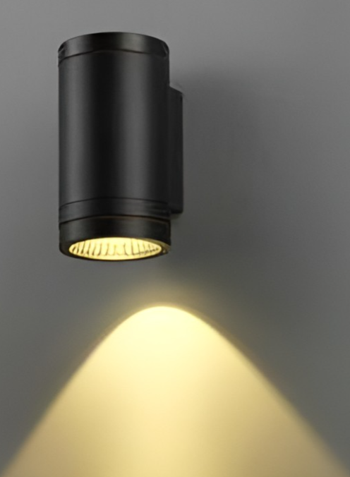 ANKUR DOXX HIGH POWERED OUTDOOR LED WALL LIGHT BLACK