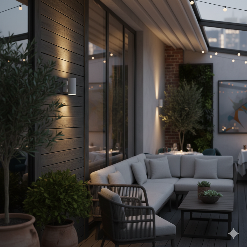 ANKUR DOXX HIGH POWERED OUTDOOR LED WALL LIGHT WHITE