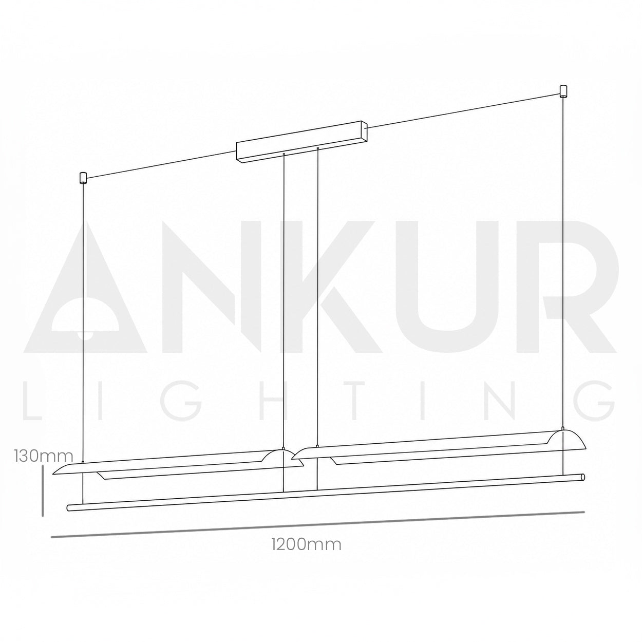 ANKUR GALLEGGI MATT WHITE FINISH HANGING LIGHT