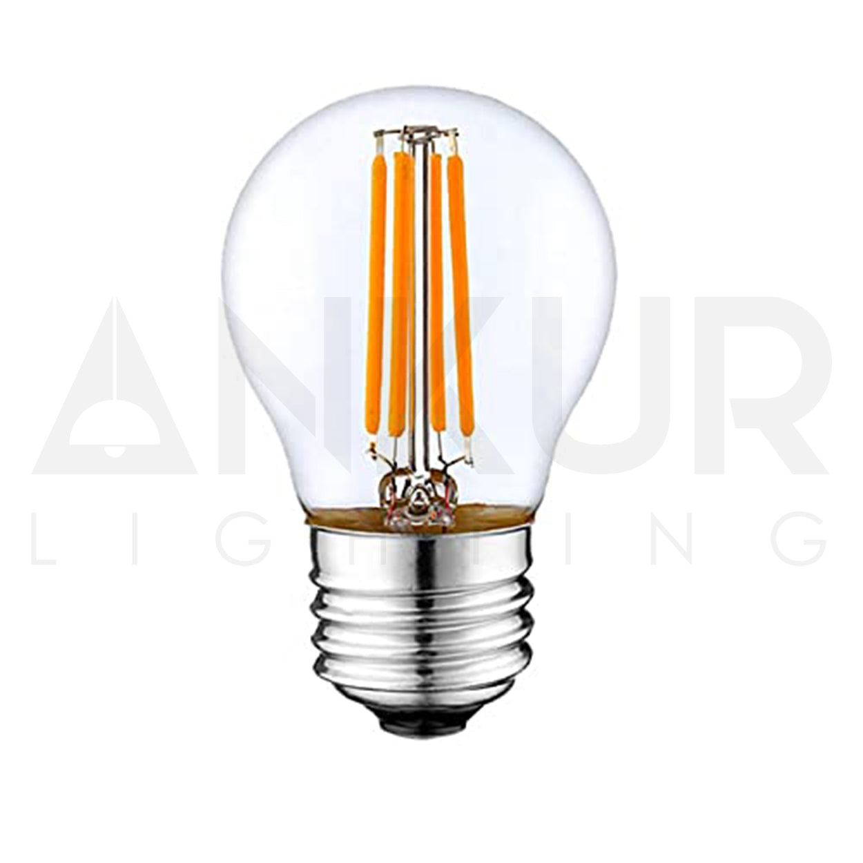 ANKUR GLO G45 LED 4W ALUMINUM AND GLASS DAYLIGHT E27 BULB LAMP