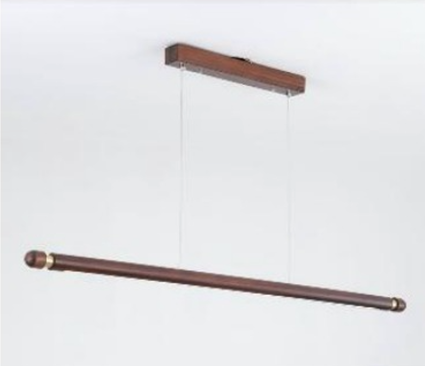 ANKUR PARALLAX WOOD LINEAR PENDANT LIGHT FIXTURES FOR DINING ROOM AND KITCHEN HANGING LIGHT