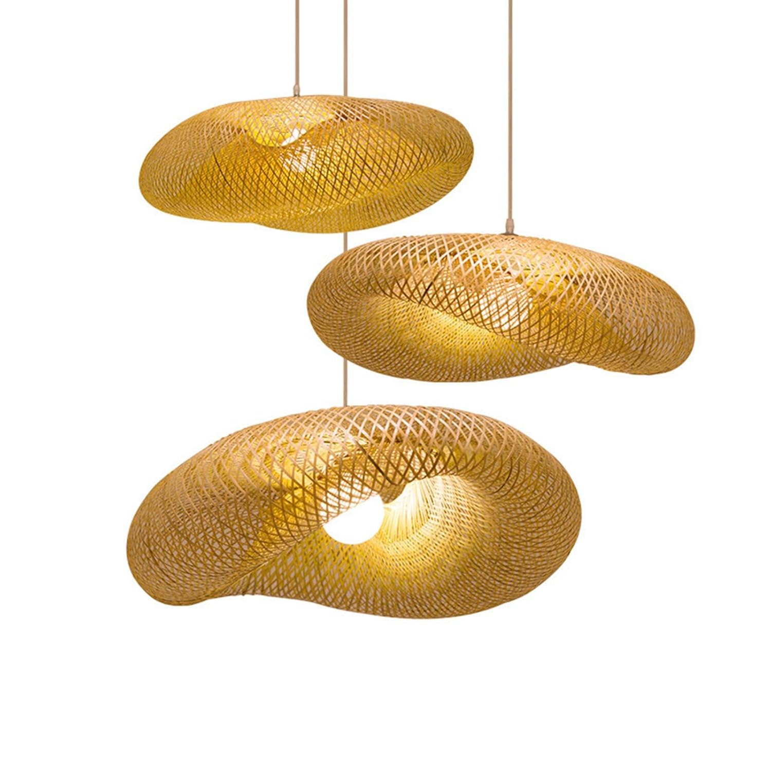 ANKUR SUNDIAL CANE HAT BAMBOO PENDANT LIGHT
