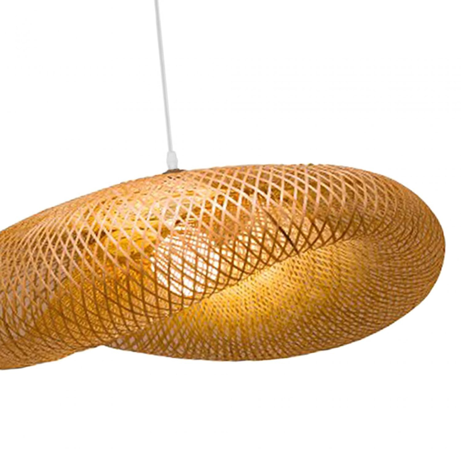 ANKUR SUNDIAL CANE HAT BAMBOO PENDANT LIGHT