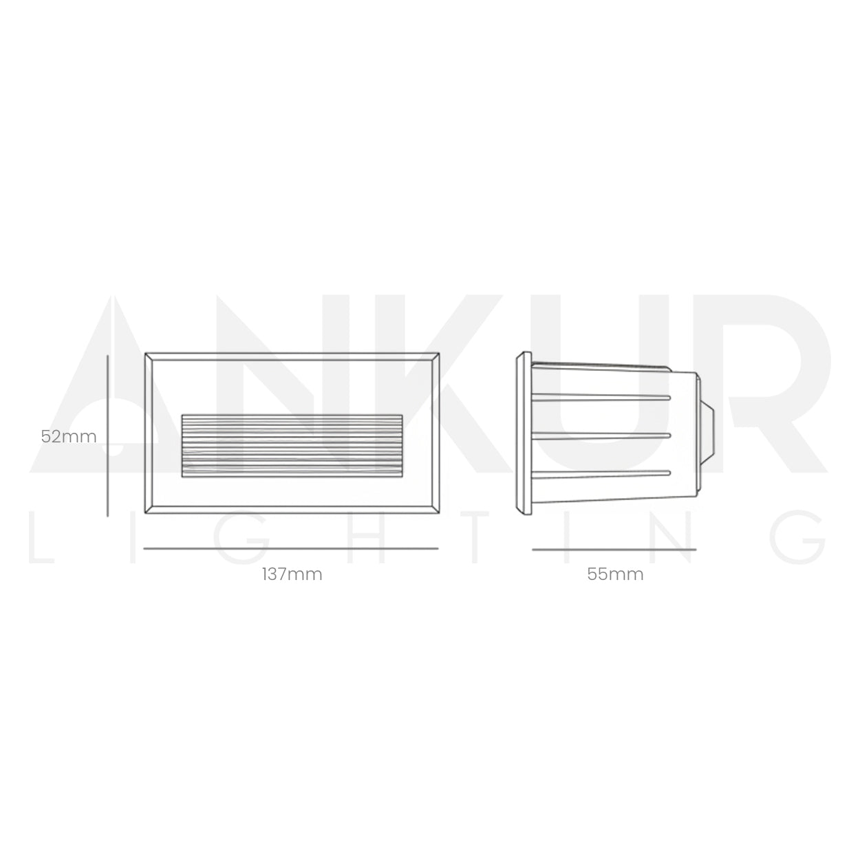 ANKUR TRACCIA RECTANGLE SHAPE STEP LIGHT FOR INDOOR AND OUTDOOR LIGHTING