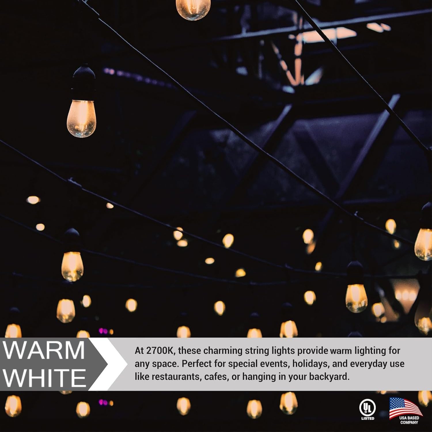ANKUR TWISTED FABRIC COVERED VINTAGE LAMP PENDANT BULB LED STRING LIGHT 5 METER/10 HOLDERS