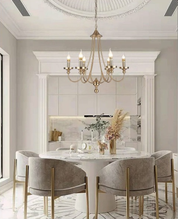 ANKUR ZIRCON METAL FINISH CHANDELIER FOR HOME LIGHTING