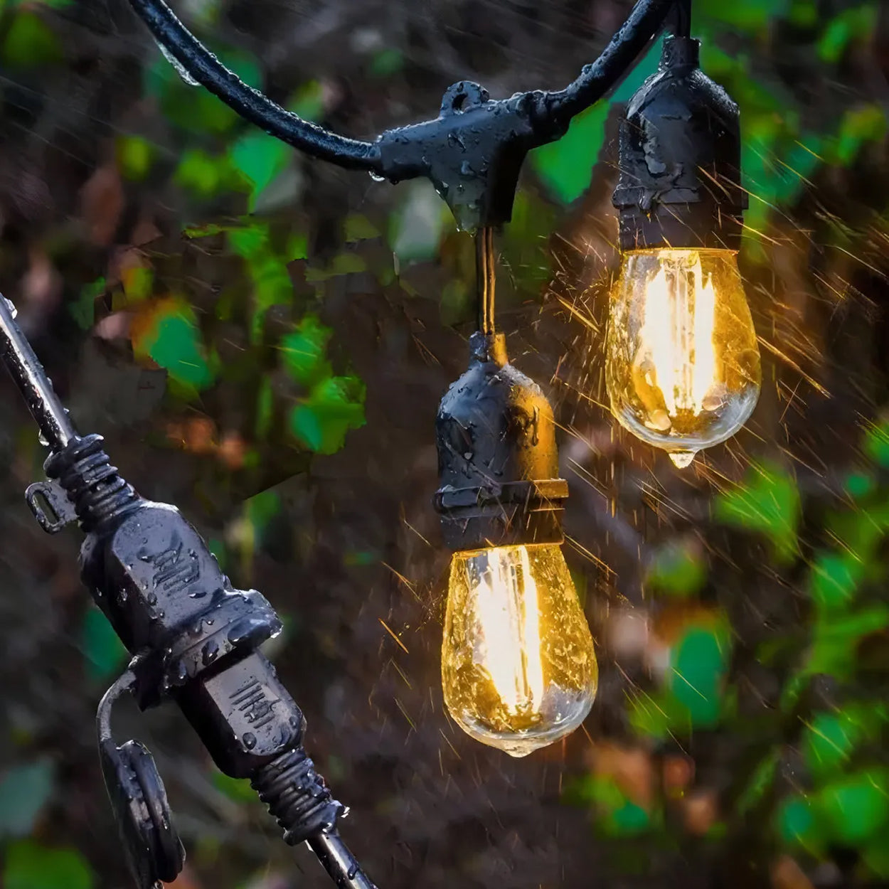 ANKUR TWISTED FABRIC COVERED VINTAGE LAMP PENDANT BULB LED STRING LIGHT 5 METER/10 HOLDERS