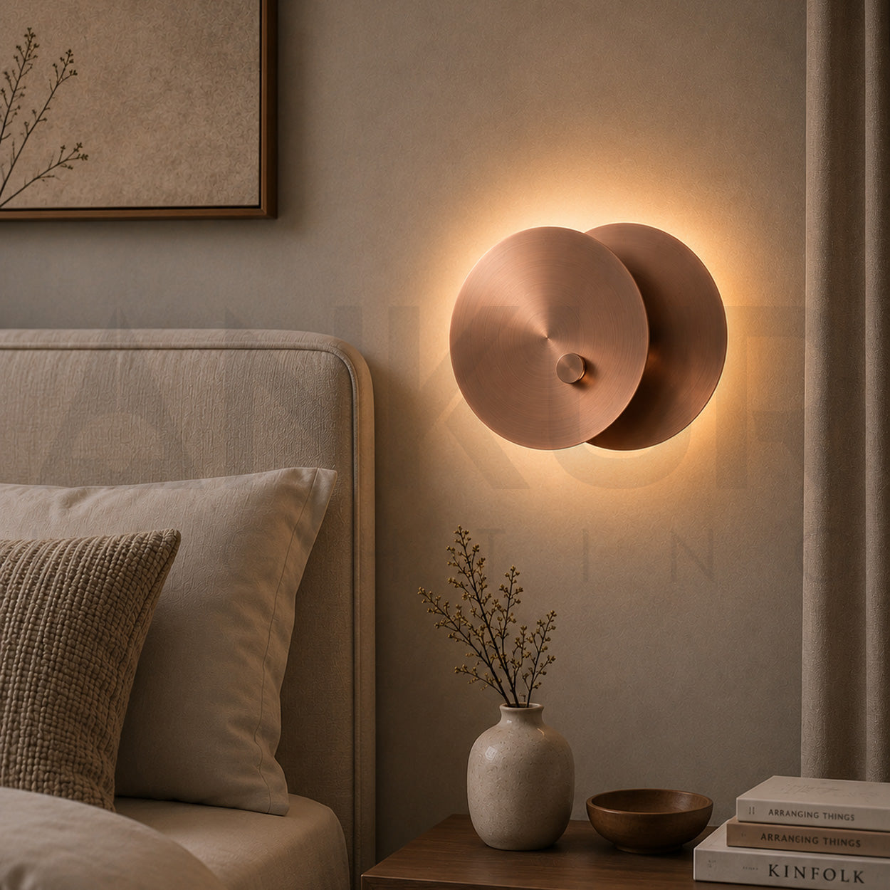 ANKUR CELESTARA METAL AND BRASS FINISH MODERN LED WALL LIGHT