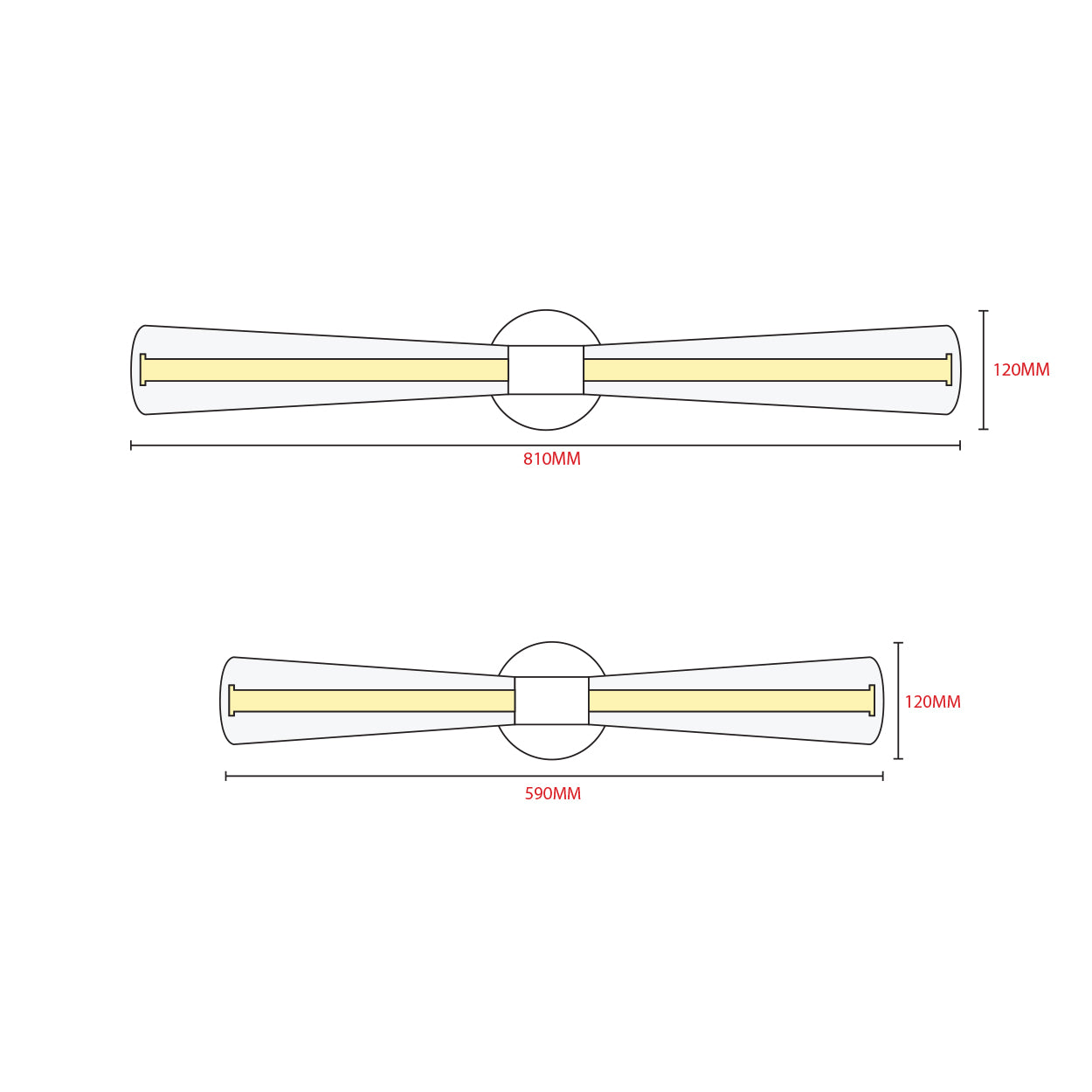 ANKUR FIOCCO METAL AND GLASS LED MIRROR LIGHT
