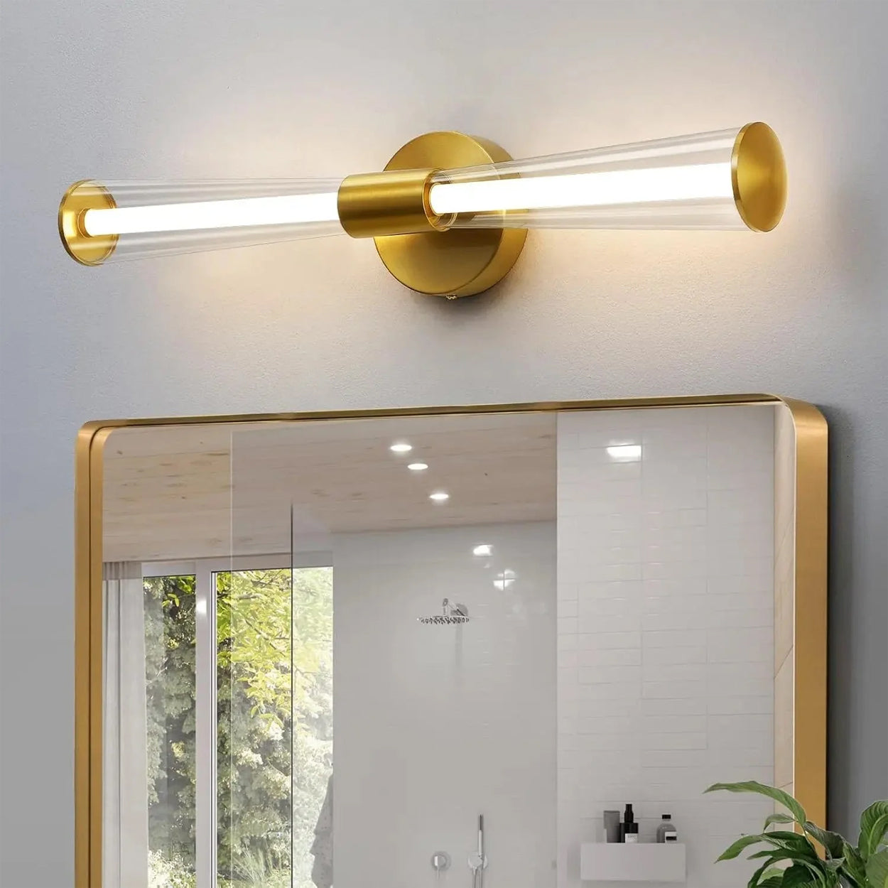 ANKUR FIOCCO METAL AND GLASS LED MIRROR LIGHT