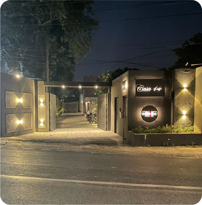 Casa Farmhouse, Chattarpur — lighting by Ankur Lighting