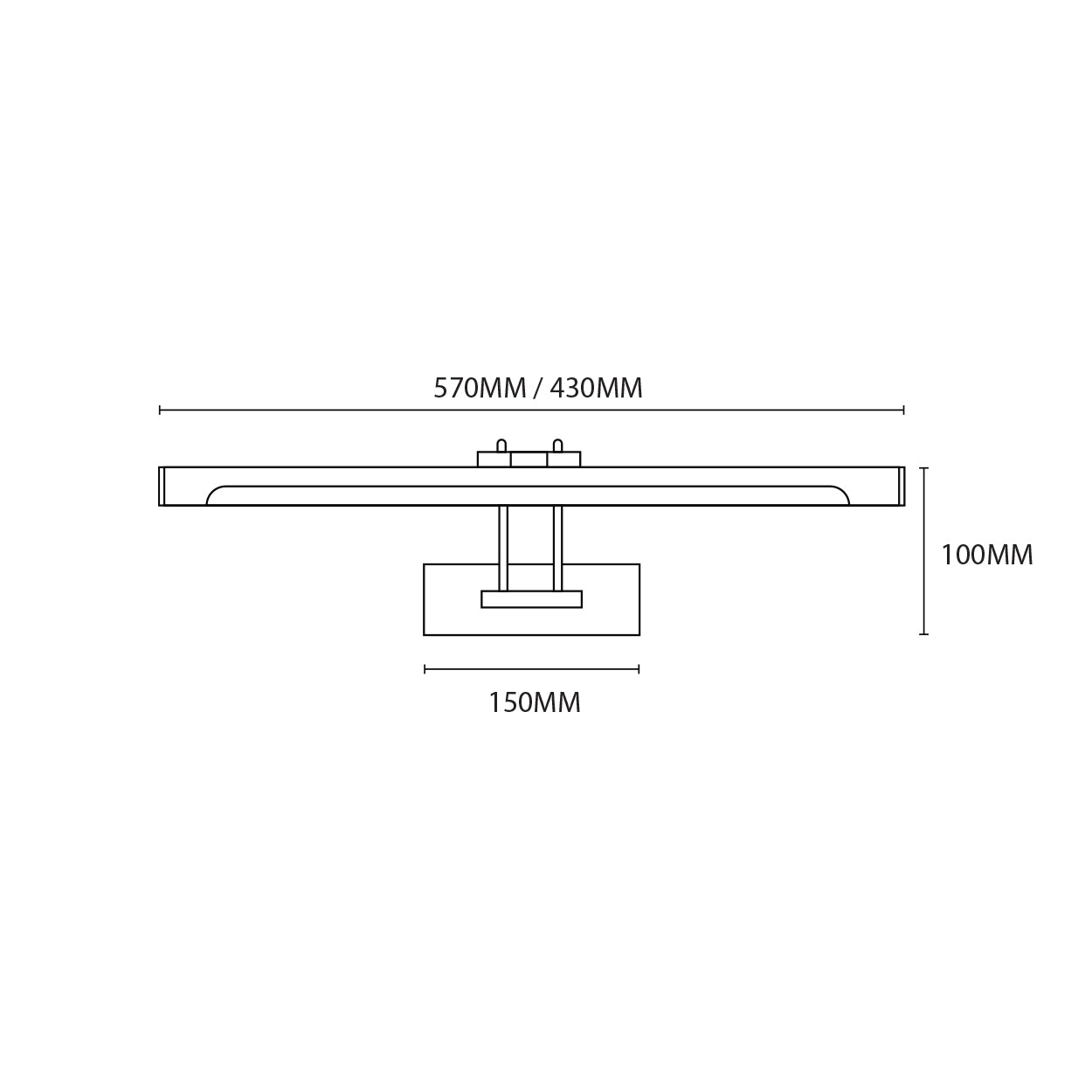 ANKUR LEXUS DOUBLE TWIST ADJUSTABLE PICTURE WALL LIGHT
