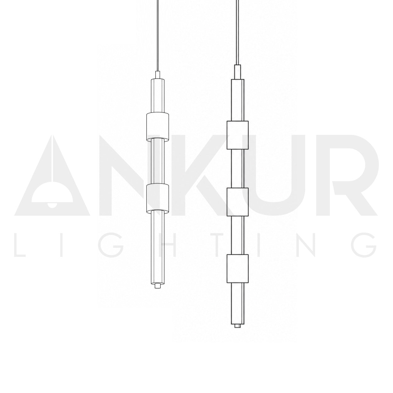 ANKUR PARIET RING METAL LED MODERN HANGING LIGHT