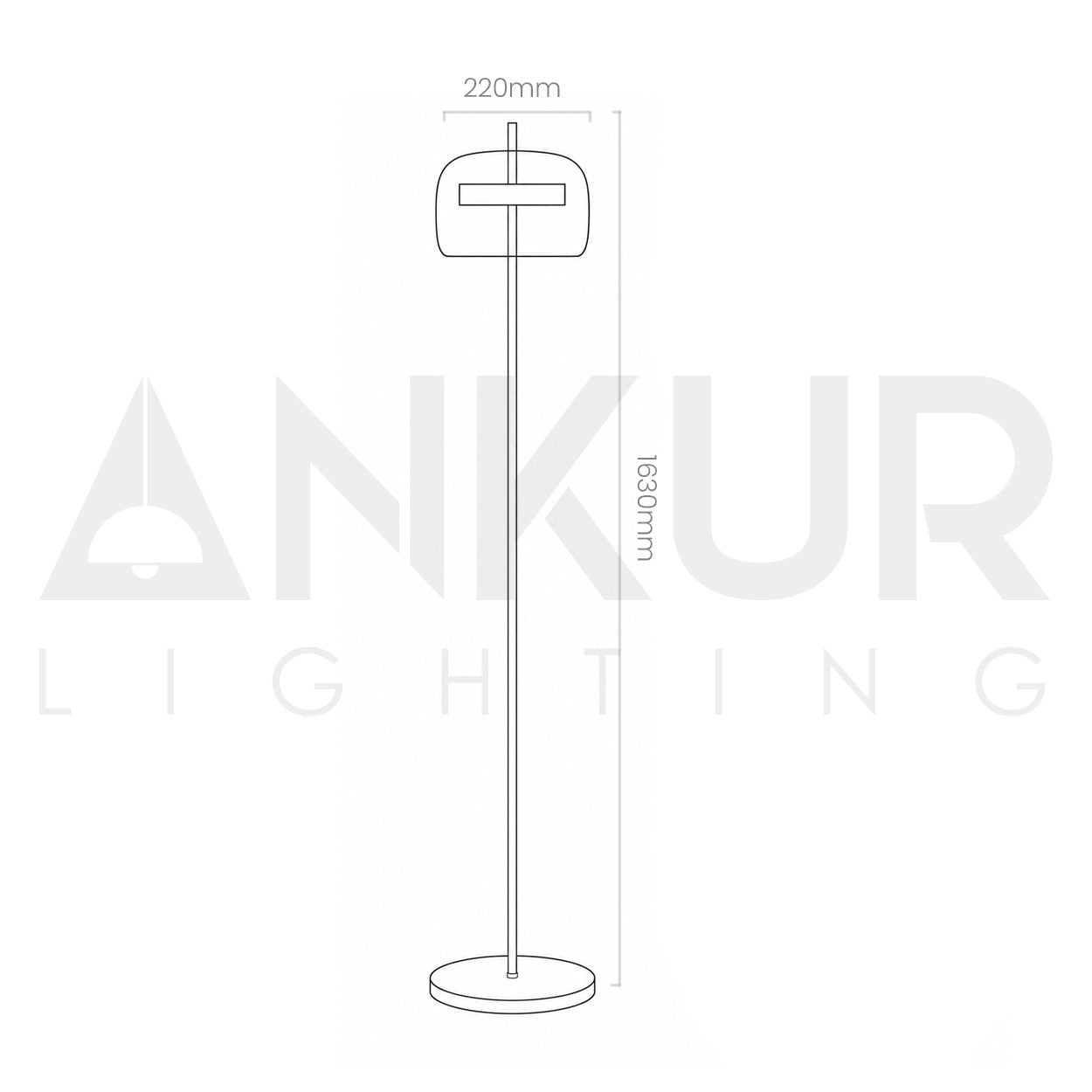 ANKUR JUBE CONTEMPORARY GLASS LED FLOOR LAMP